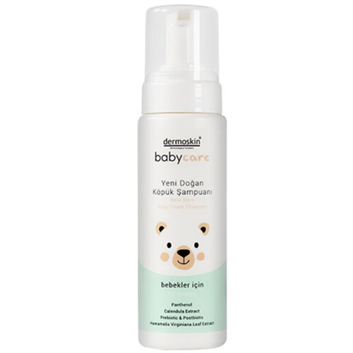 Dermoskin BabyCare Newborn Foam Shampoo - 200ml Gentle Cleanser