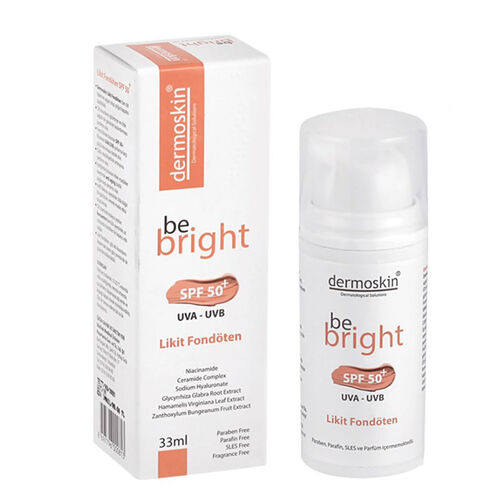 Dermoskin Be Bright SPF50+ Liquid Foundation - Medium 33ml