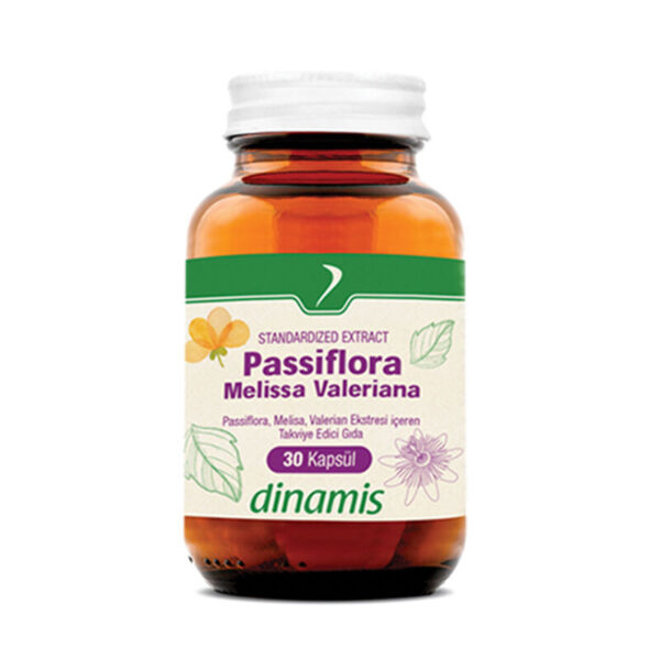مكمل ديناميس للاسترخاء: خلاصة زهرة العاطفة و valeriana، 30 كبسولة