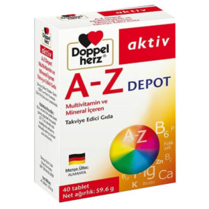 حبوب دابل هيرز أكتيف متعددة الفيتامينات A-Z - 40 عنصر غذائي أساسي