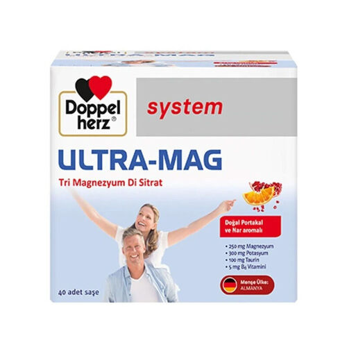 Doppel Herz Ultra Mag Supplement - 40 Sachets for Energy & Wellness