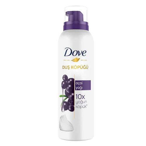 Dove Acai Oil Shower Foam 200ml - Nourishing Body Wash