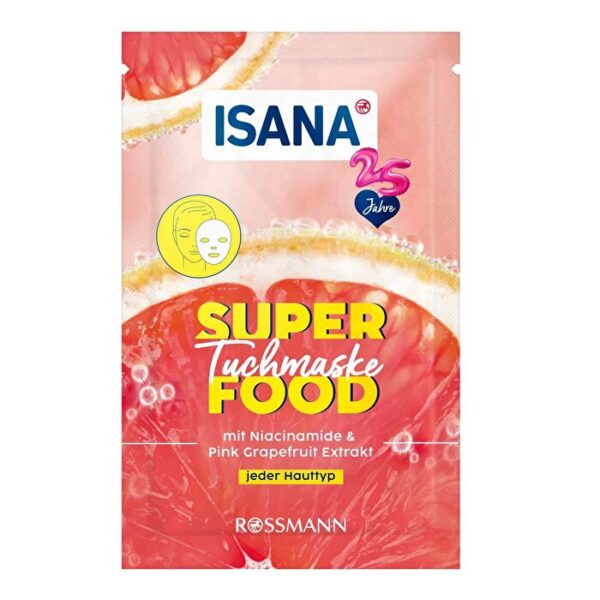 Isana Superfood Grapefruit Paper Mask | Hydrating & Vegan