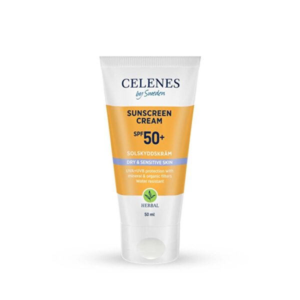 Celenes Herbal SPF 50+ Sunscreen for Dry & Sensitive Skin 50ml