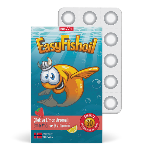 Easy Fish Oil Chewable Gummies with Vitamin D - 30 Count