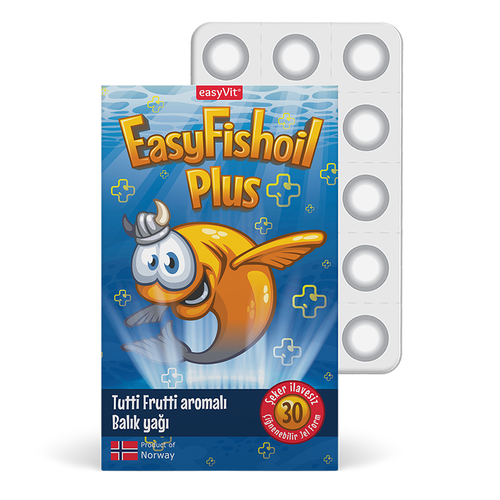 Easy Fish Oil Plus Tutti Frutti Chewable Gels - 30 Count