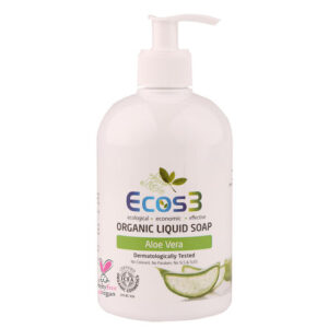 Ecos3 Organic Aloe Vera Liquid Soap 500ml - Gentle Cleanser