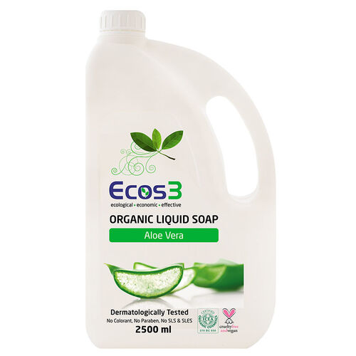 Ecos3 Aloe Vera Organic Liquid Soap 2500ml - Eco-Friendly Cleanse