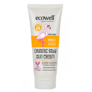 Ecowell Organic Baby Sunscreen SPF 50 - Gentle 110g Protection