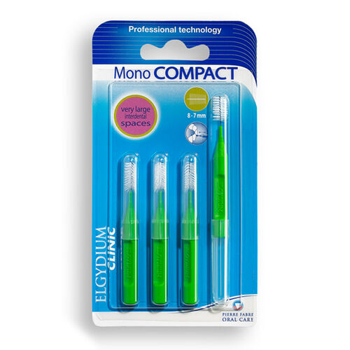 Elgydium Clinic Green Interdental Brush - Compact & Effective