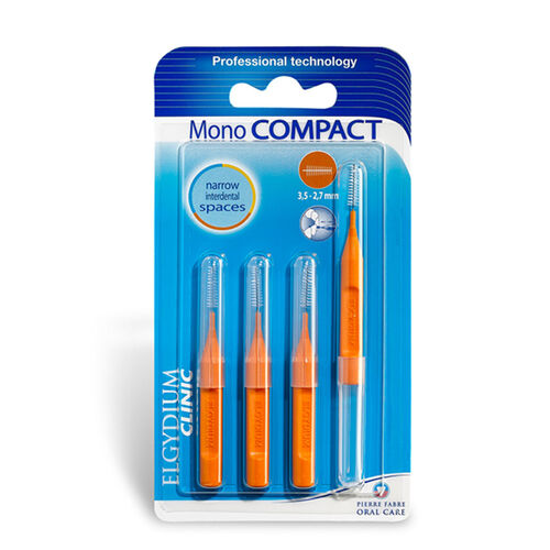 Elgydium Clinic Orange Interdental Brush - Compact & Effective