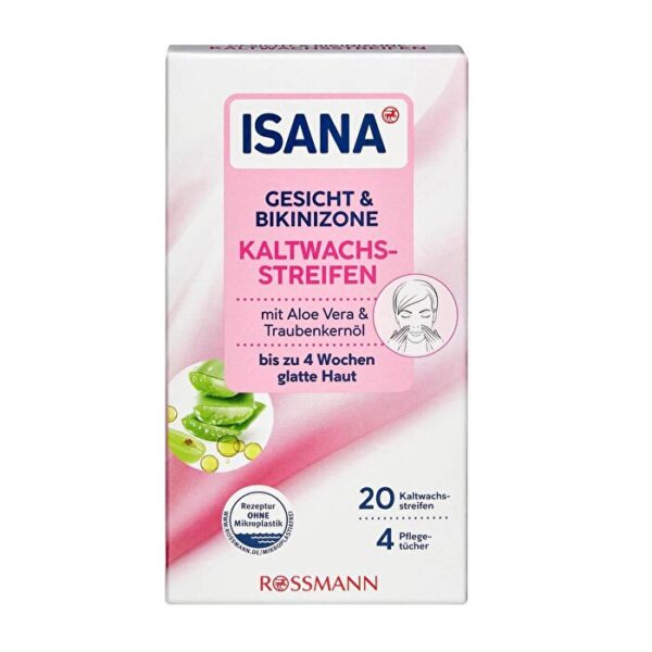 Isana Cold Wax Strips for Face & Bikini - 20 pcs