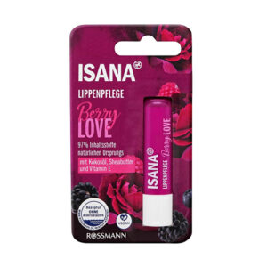 Isana Berry Love Lip Balm - Vegan Hydrating Care 1 Piece