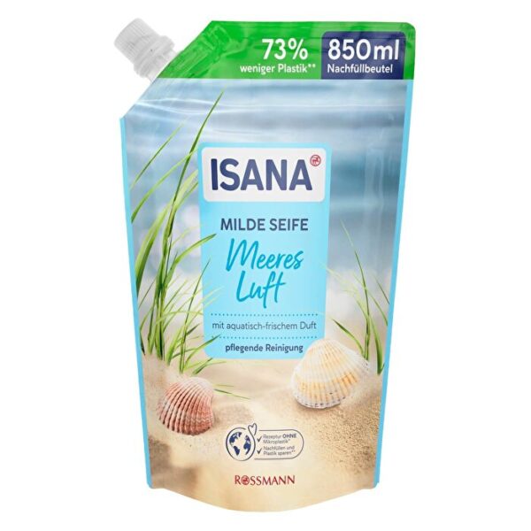 Isana Liquid Soap Refill 850ml - Light Sea Breeze Scent