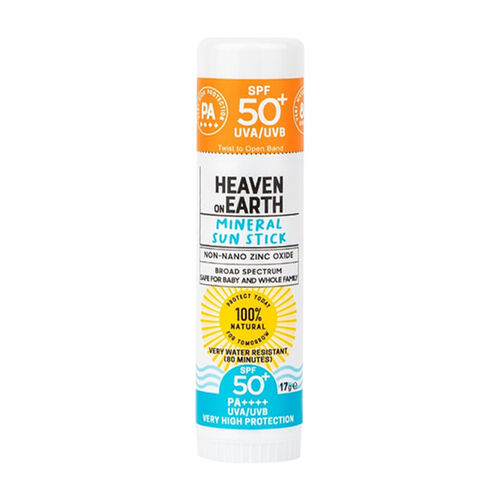 واقٍ شمسي معدني Heaven On Earth SPF 50+ للجلد الحسّاس - ستيك سهل الاستخدام