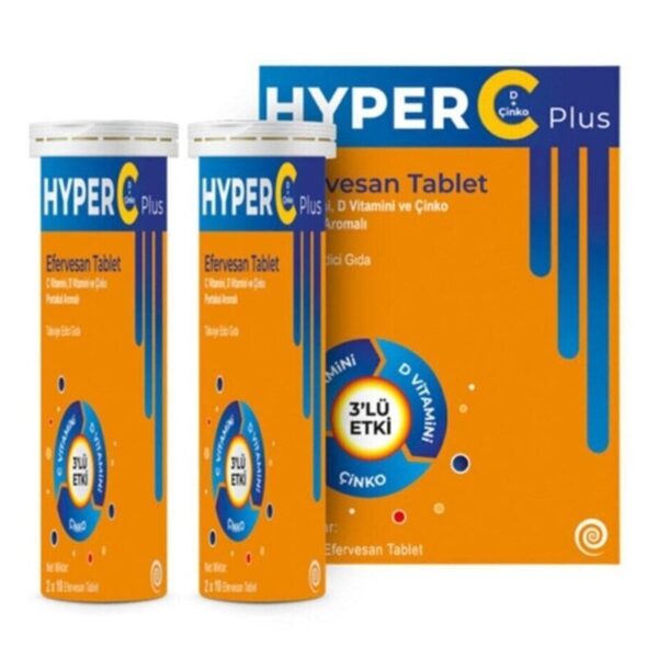 Шипучие таблетки Hyper C Plus с витамином C и цитрусовым вкусом