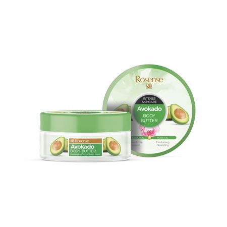 rosense-avocado-rose-body-butter-cream-150ml-nourishing-hydration-rich-moisturizing-skin-care-product