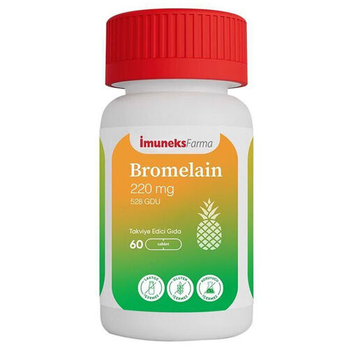 Imuneks Farma Bromelain 220mg Supplement - 60 Tablets