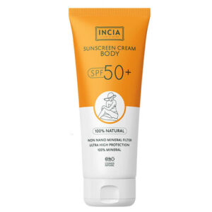واقٍ طبيعي للجسم من إنسيا SPF 50 بزيت التامانو، 150 مل