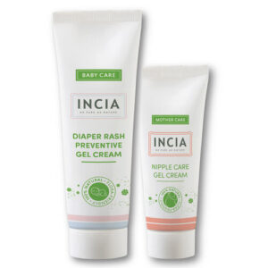 INCIA Baby Diaper Rash Cream & Nipple Care Gel Set 90ML