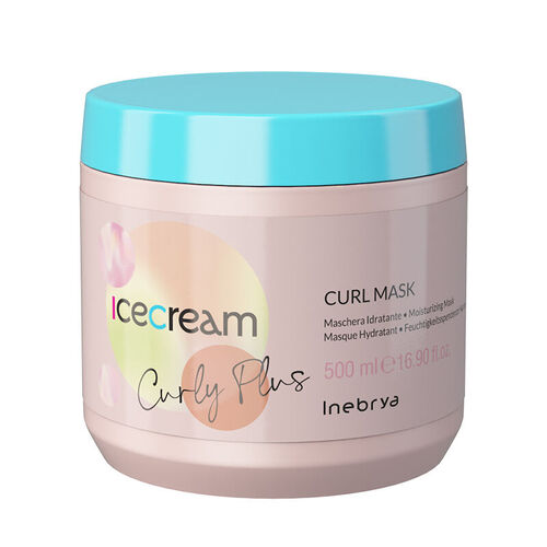 Inebrya Ice Cream Curl Plus Mask - 500ml Moisturizing Treatment