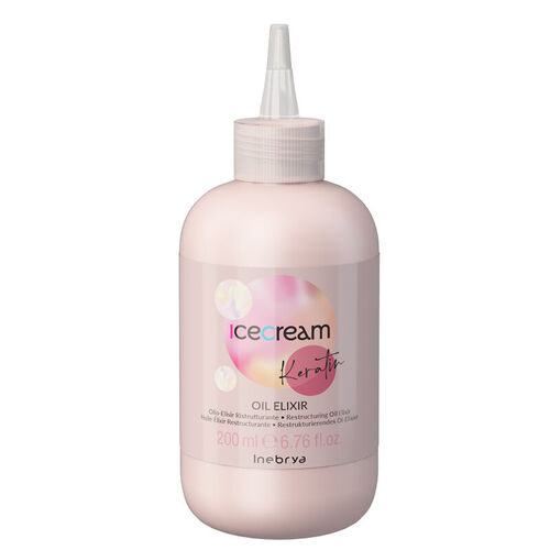Inebrya Ice Cream Keratin Oil Elixir - 200ml Nourishing Oil