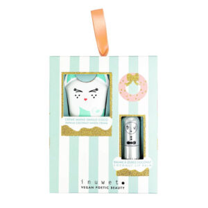 Inuwet Bow-Shaped Lip Balm & Hand Cream Duo Set