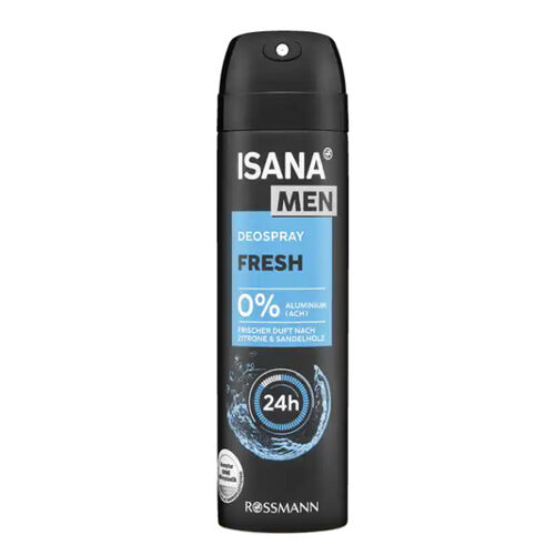 Isana Men 48h Fresh Deodorant Spray - 150ml Long-Lasting Protection