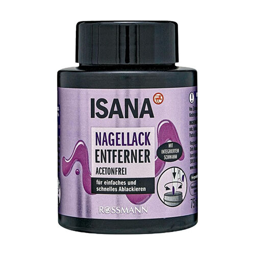 Isana Acetone-Free Sponge Nail Polish Remover 75ml