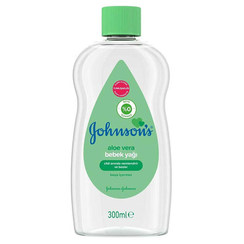 Johnsons Baby Aloe Vera Oil 300ml - Gentle Skin Moisturizer