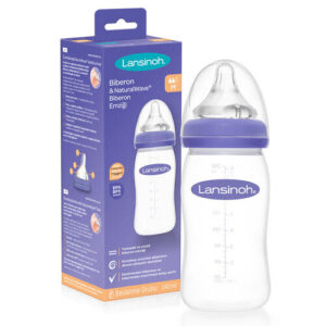 Lansinoh 240ml Feeding Bottle with NaturalWave Nipple - BPA-Free