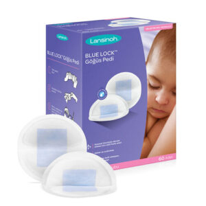 Lansinoh Blue Lock Chest Pads - 60 Absorbent Nursing Pads