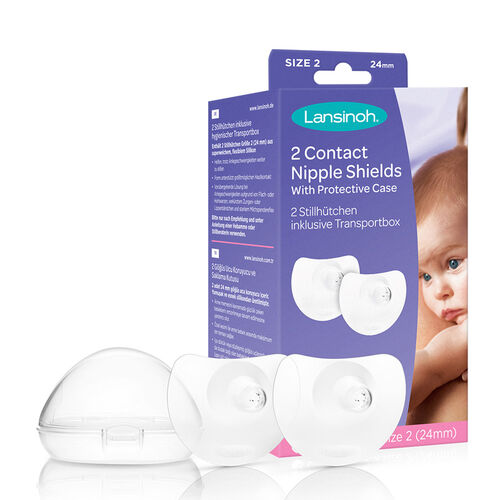 Lansinoh Nipple Protector 2x24mm for Sore Nipples Relief