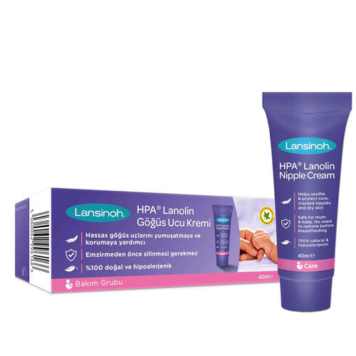 Lansinoh HPA Lanolin Nipple Cream 40ml - Soothes Sore Nipples