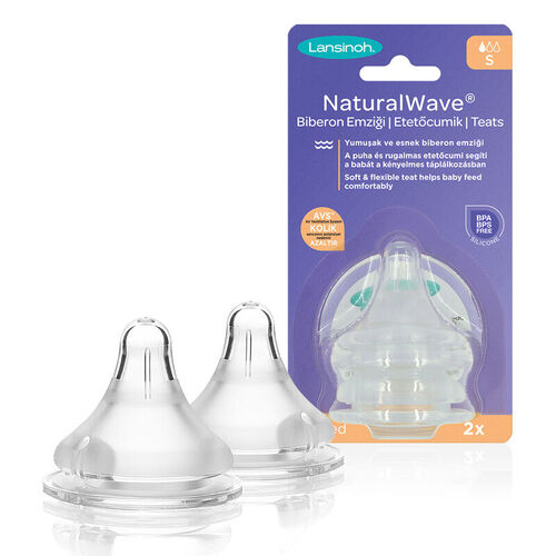 Lansinoh Natural Wave Slow Flow Teat for Healthy Feeding