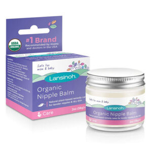 Lansinoh Organic Nipple Balm 60ml - Soothes & Protects Sore Nipples
