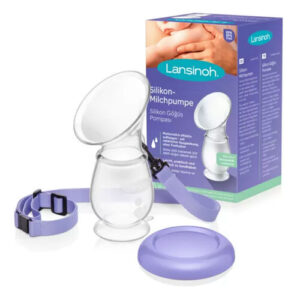 Lansinoh Silicone Breast Pump - Portable Milk Collector for Moms