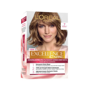 L'Oreal Paris Excellence 7 Ash Brown Hair Dye - Long-Lasting Color