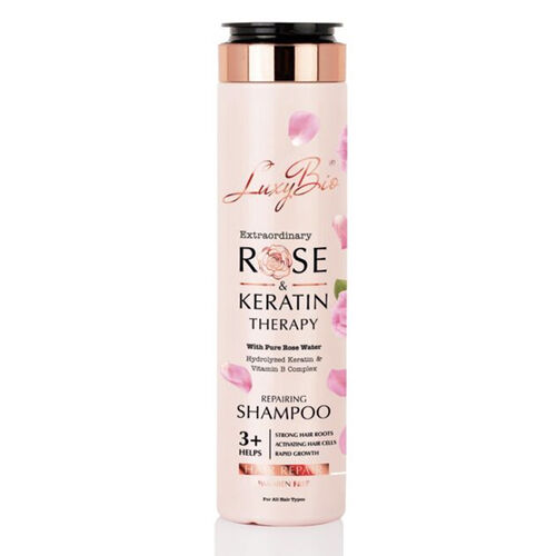 Luxy Bio Rose & Keratin Shampoo 300ml - Nourishing Therapy