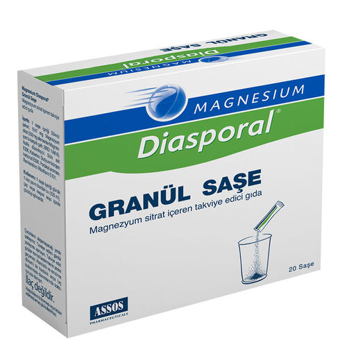 Magnesium Diasporal Granules Sachets - 20 Pack for Relaxation