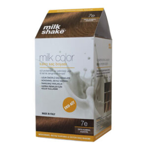 Milk Shake Permanent Hair Dye 7E - Medium Ash Brown ECO Kit
