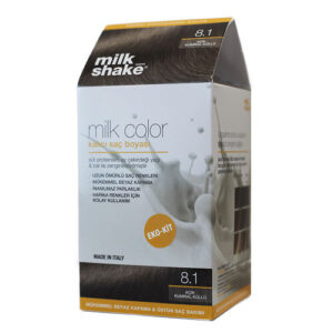 Milk Shake Permanent Hair Dye 8.1 Light Ash Brown ECO Kit