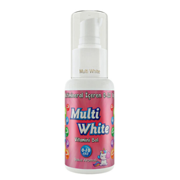 Multi White Gum Flavored Children's Toothpaste - 50ml