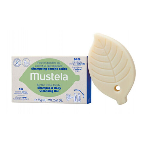 Mustela Gentle Shampoo & Body Cleansing Bar 75g - Nourishing Care