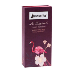 Nascita Burgundy 96-Piece Makeup Brush Set for Flawless Looks
