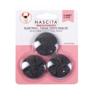 Nascita Electric Heel File Replacement Heads - 3 Pack Set