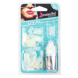 Nascita Oval 48-Piece Artificial Nails Set - Style 00117