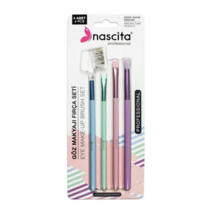 Nascita 4-Piece Eye Makeup Brush Set - Essential Tools for Flawless Eyes