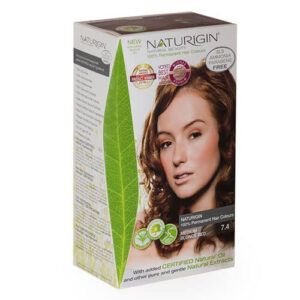 Naturigin Organic Hair Dye 7.4 Medium Yellow Red - Eco-Friendly Color