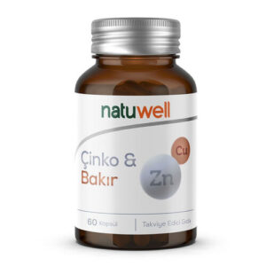 Natuwell Zinc & Copper Supplement - 60 Capsules for Immunity